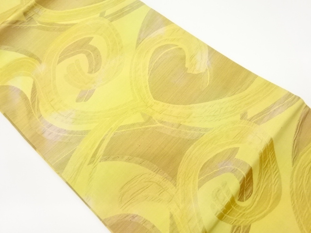 唐草模様織出し名古屋帯